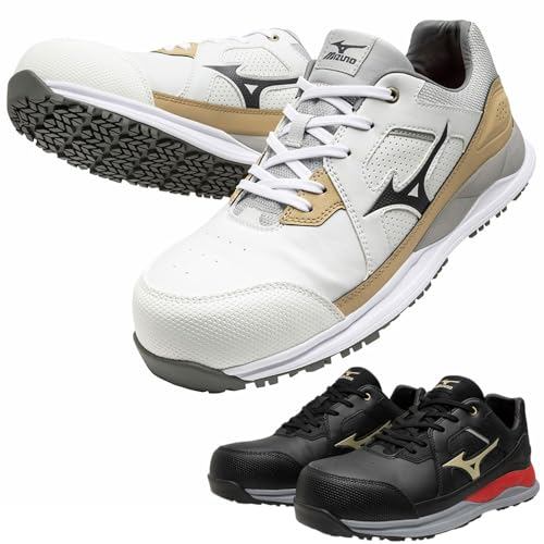 Mizuno Safety Shoes - All-Mighty HWII 11L Low-Cut Work Sneakers, Unisex, Flexible and Stable, WⅡ Sol