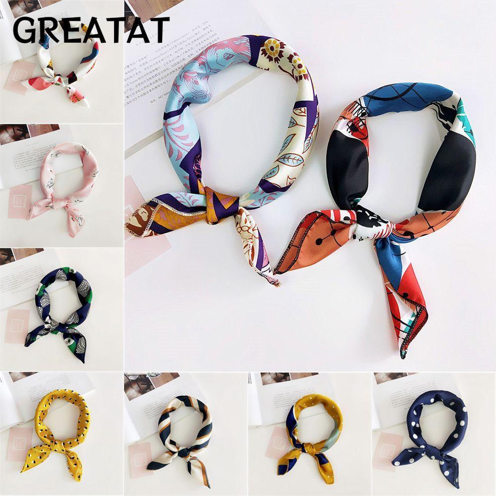 GREAT Silk Feel Satin Fashion Elegant Women Hair Tie Band