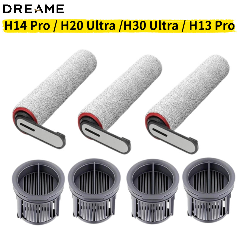 Dreame H14 Dual / H14 Pro / H14 / H20 Pro Plus / H20 Ultra / H30 Ultra เครื่องดูดฝุ่นลูกกลิ้ง Hepa F