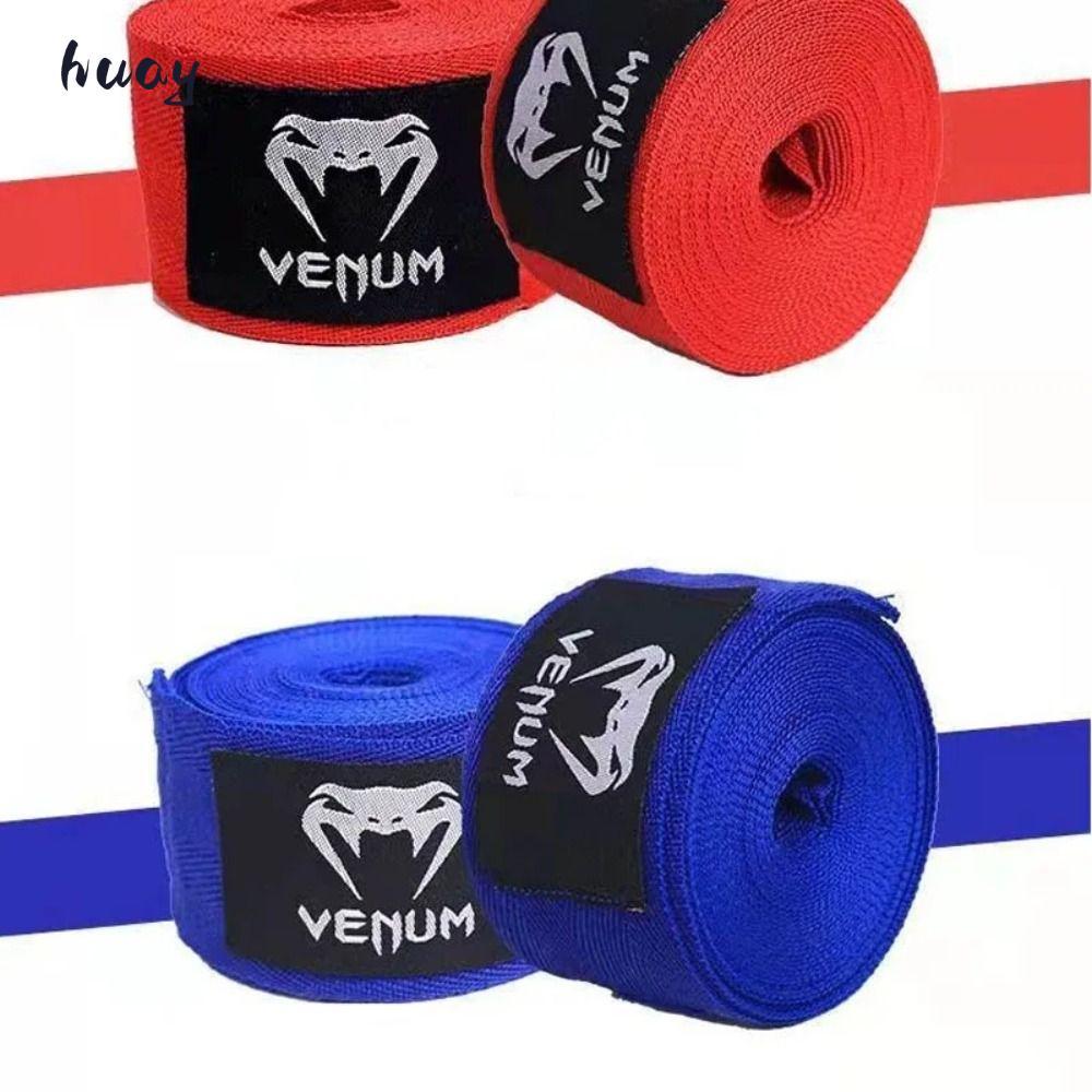 HUAYU Boxing Wraps, Breathable Black Red White Soft Bracelets, Cotton Wraps Bandage Boxing