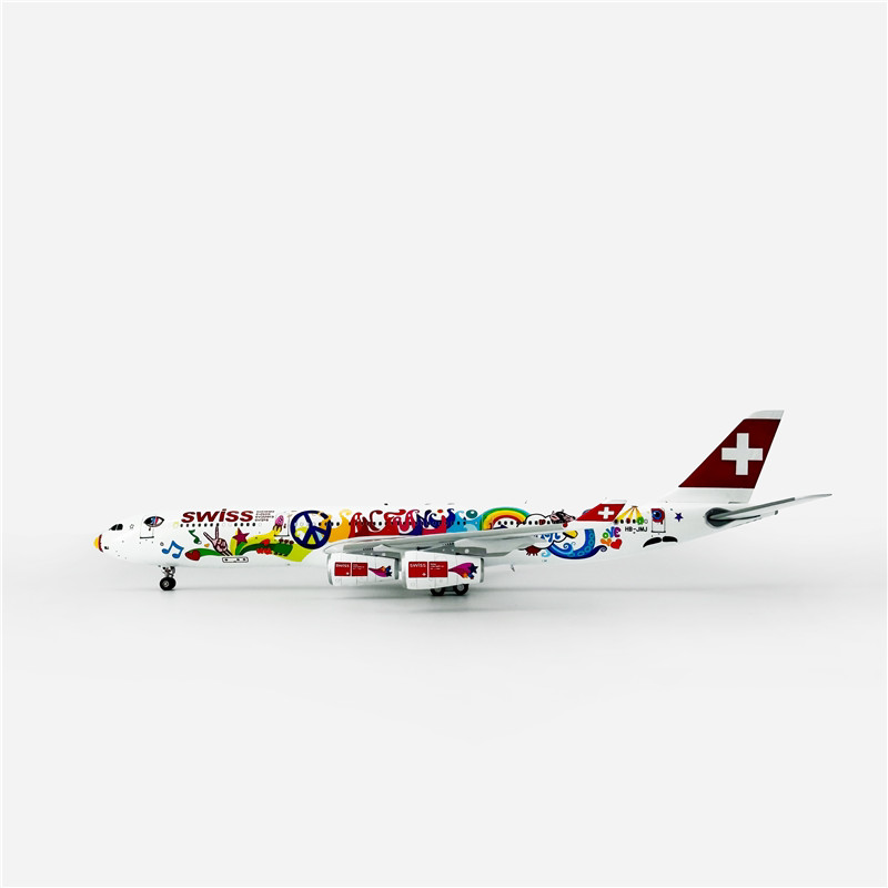 AViation 1/400 A340-300 Swiss Airlines HB-JMJ/HB-JMB โมเดลเครื่องบินโดยสารโลหะผสม