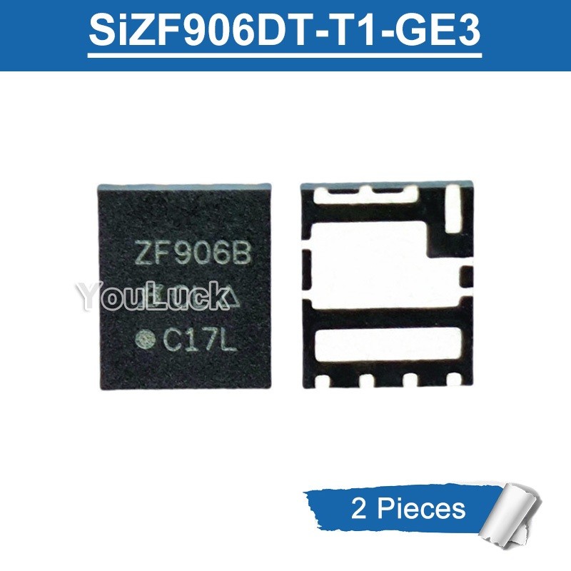 2 ชิ้นเดิม ZF906 DFN-8 SIZF906DT-T1-GE3 30V/60A Dual N-Channel MOSFET ใหม่