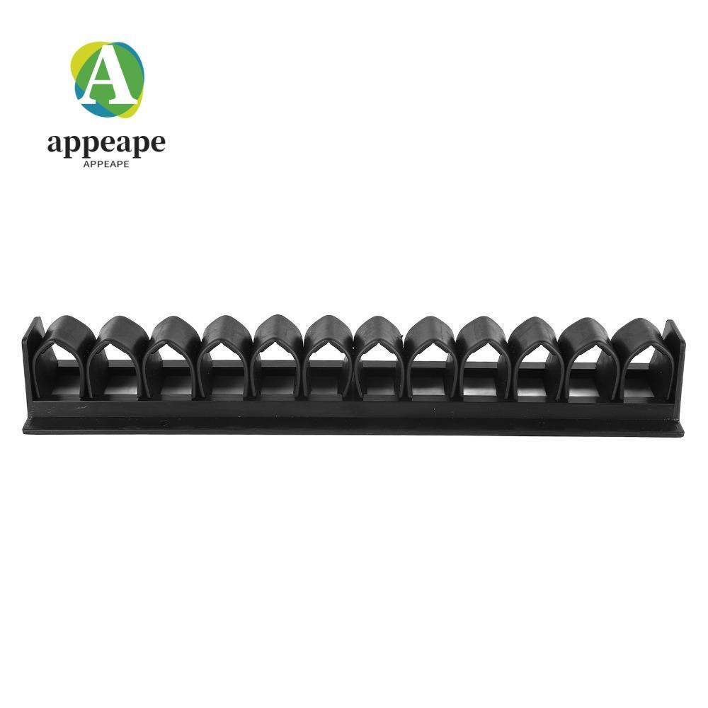APPEAPE Horse Whip Crop Holder,พลาสติก Black Horse Whip Crop Rack,Practical Wall-Mounted Space Savin