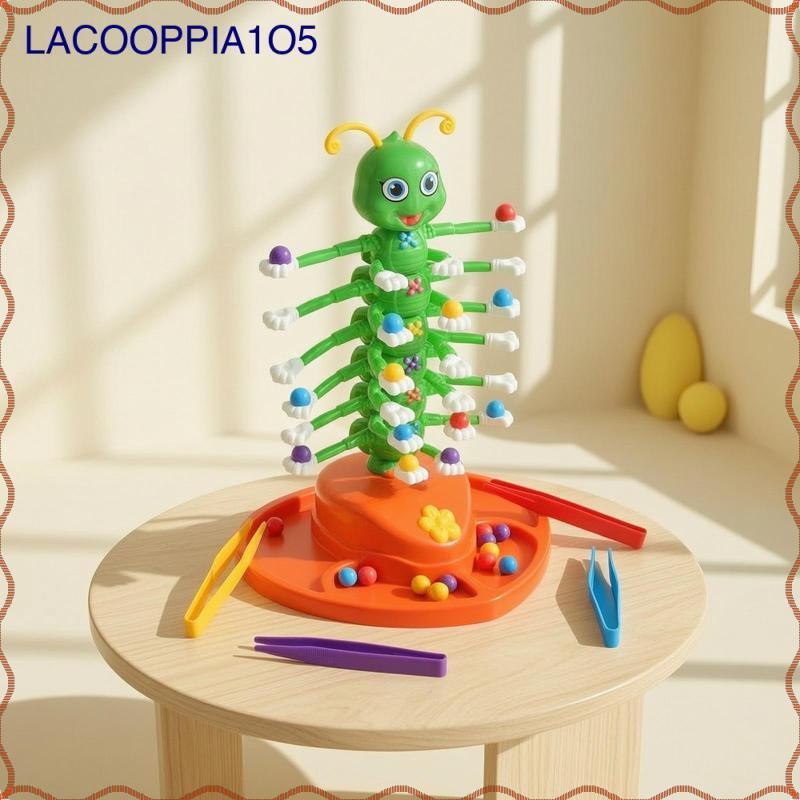 [lacooppia1o5] Wobbling Worm Game เกมแบบโต้ตอบพร้อมแหนบ ผู้เล่นหลายคนที่รวดเร็วสําหรับเด็ก ปาร์ตี้