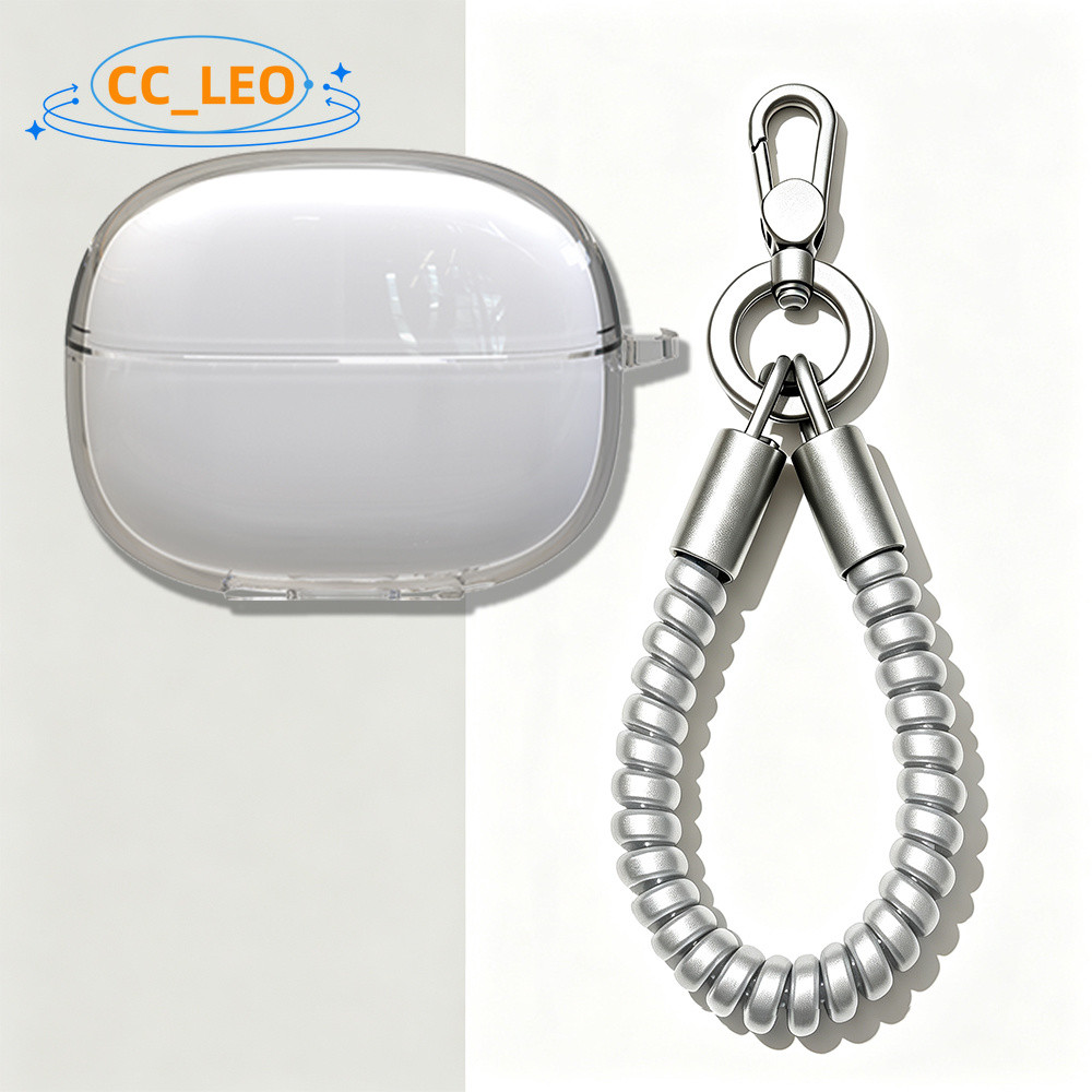 Suitable for  VIVO Buds Air3 Case Transparent Soft Case with Elastic Lanyard Compatible with VIVO Bu