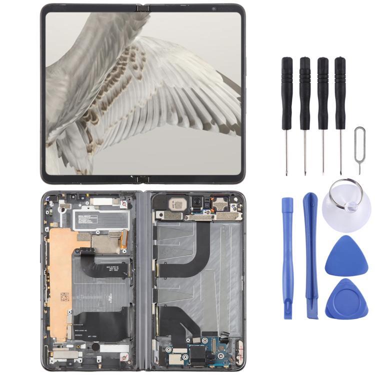 เตรียมจัดส่ง สําหรับ Google Pixel Fold G9FPL หลักหน้าจอ LCD Digitizer Assembly พร้อมกรอบ