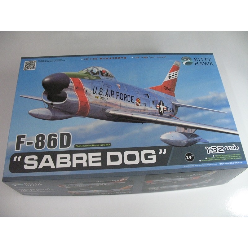Kitty Hawk 32007 1/32 F-86D "Sabre Dog" โมเดลประกอบ