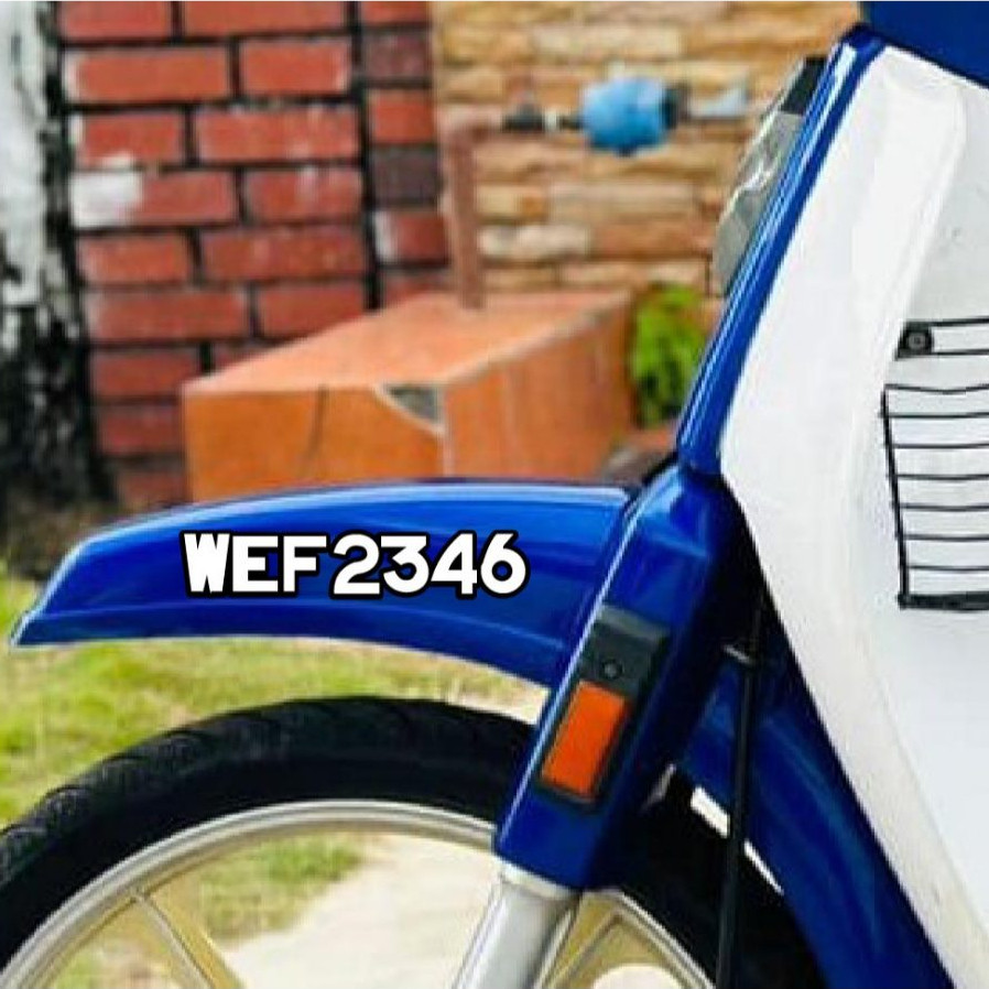MY51 Honda EX5 สติ๊กเกอร์แผ่นตัวเลขที่กําหนดเอง Classic Clean Design กันน้ํา
