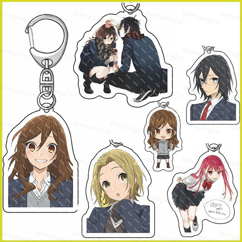 อะนิเมะ Horimiya พวงกุญแจ Hori san ถึง Miyamura kun อะคริลิคพวงกุญแจ Hori Kyoko Key Chain กระเป๋าจี้