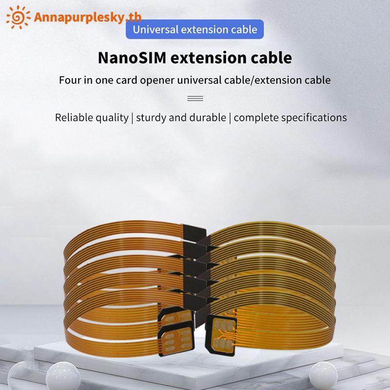 Annapursky Nano 4FF ซิมการ์ด Converter FPC สายต่อนาโน 4FF Micro 3FF มาตรฐาน 2FF ซิม Usim การ์ดอะแดปเ