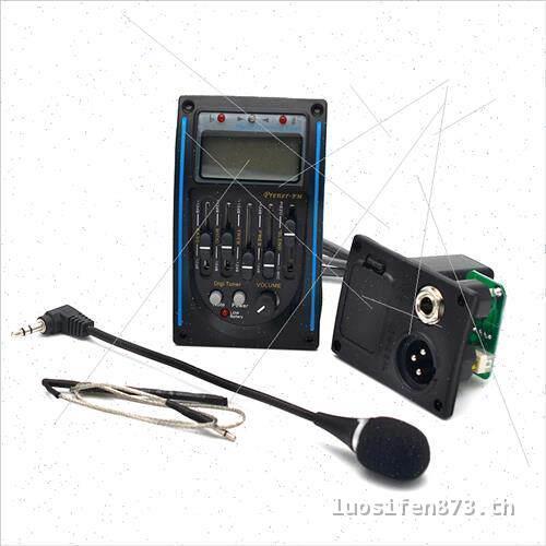 Ship Within 24H Punchable Board Four-Segment Blue Screen LCD Acoustic Acoustic Acoustic Guitar Picku