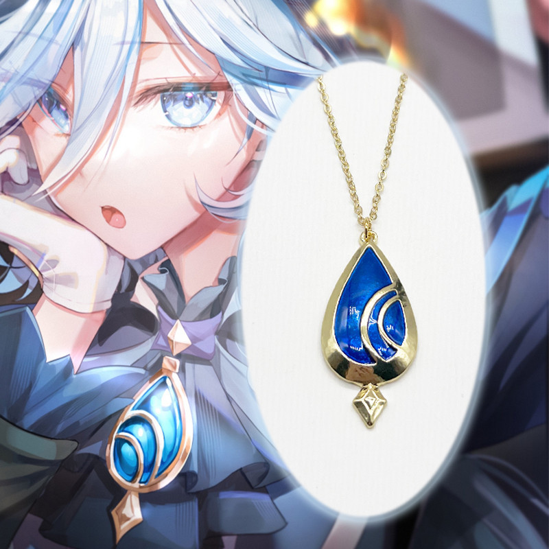 Genshin Impact/Furina/Furina สร้อยคอ Water God Furina Furina อะนิเมะเกม Clavicle Chain/Kjjf