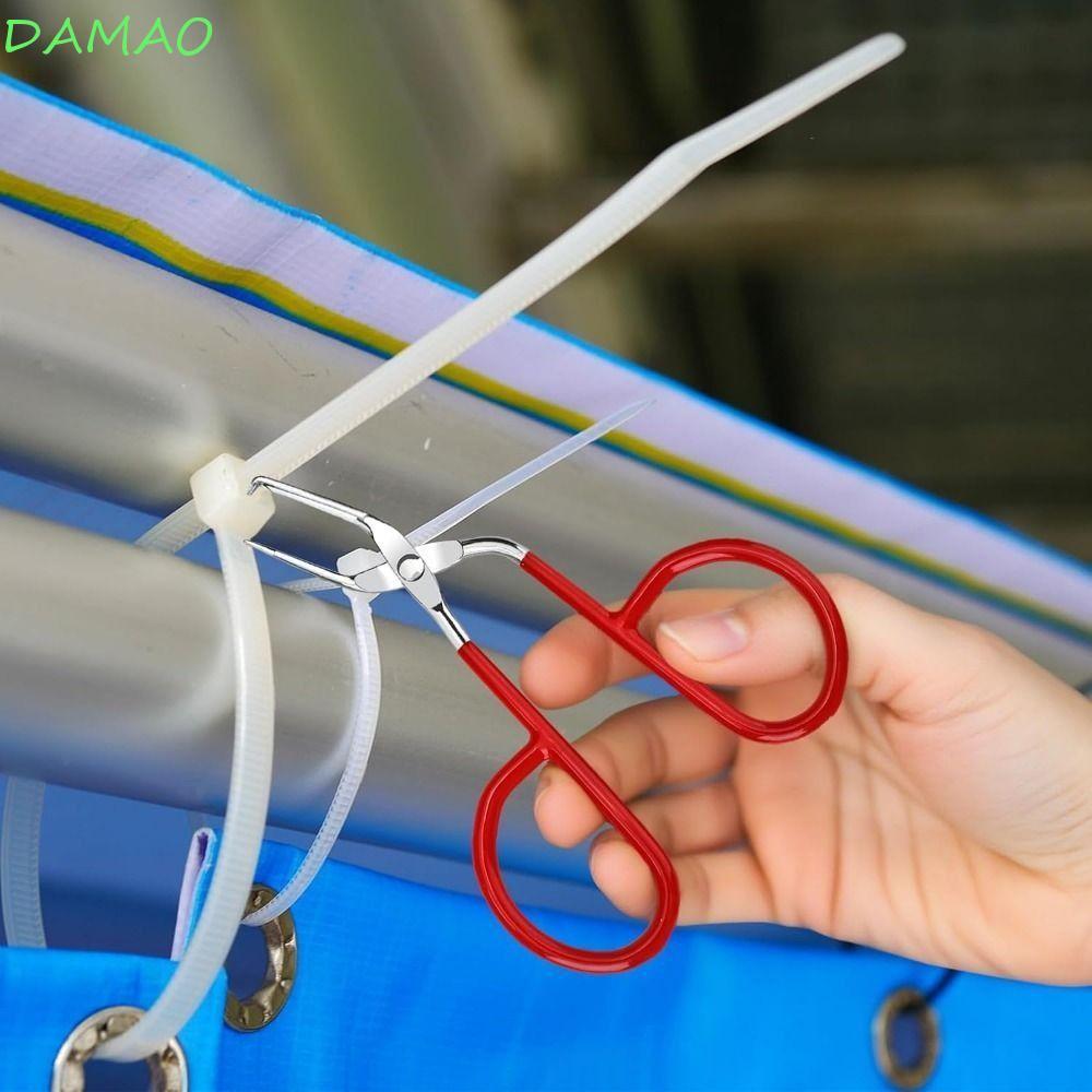 DAMAO Cable Tie Opener, สแตนเลสReusable Zip Tie Remover, Zip Tie Tool ซิลิโคนจับขนาดกะทัดรัด Bent Ti