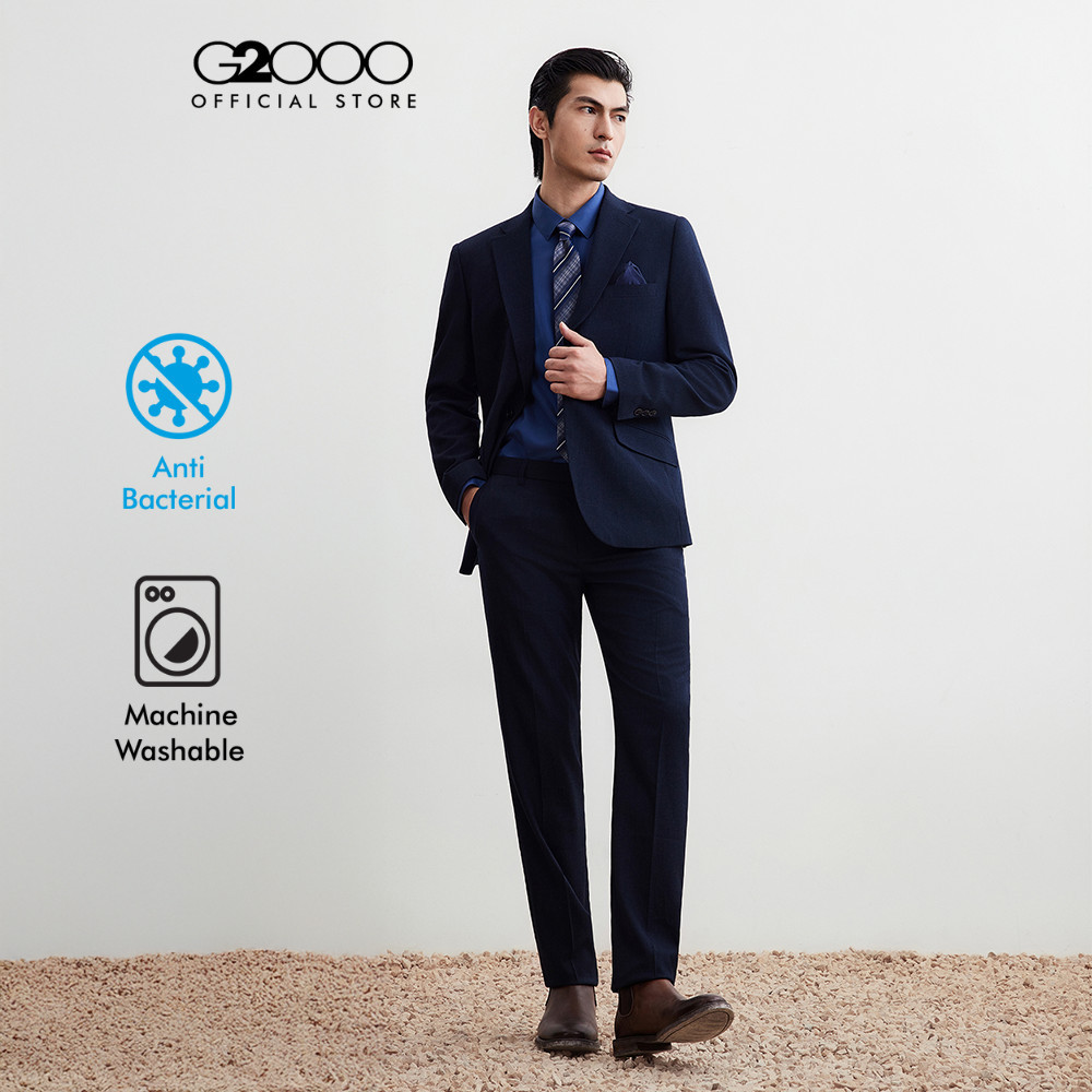 G2000 เสื้อสูทสำหรับผู้ชาย Smart Fit รุ่น 5611337278 สีน้ำเงินเข้ม