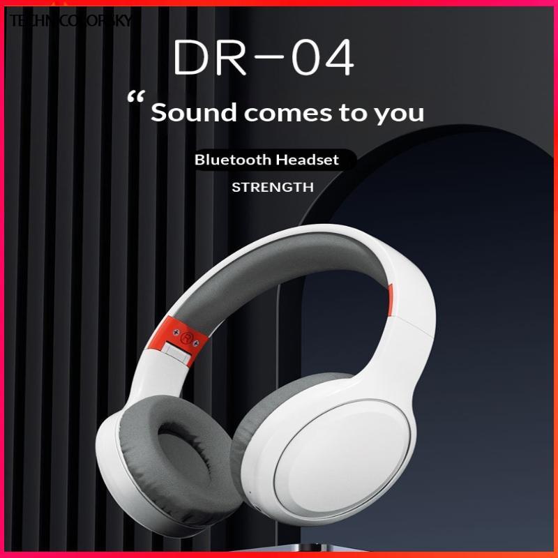 Technicolorsky Wireless Over Ear Headphones 5. 3หน่วยความจําโฟมแผ่นรองหูฟังเสียงที่น่าทึ่งสวมใส่สบาย