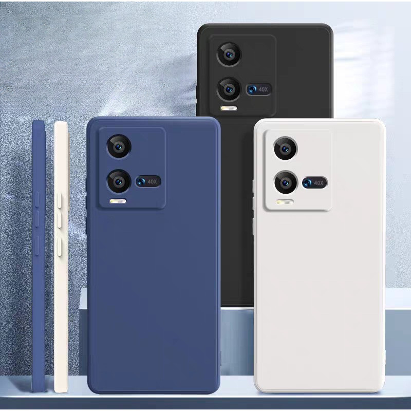 เคสโทรศัพท์ซิลิโคนเหลวสําหรับ vivo iQOO 10 และ iQOO 10 Pro Slim กันกระแทกป้องกัน Cov