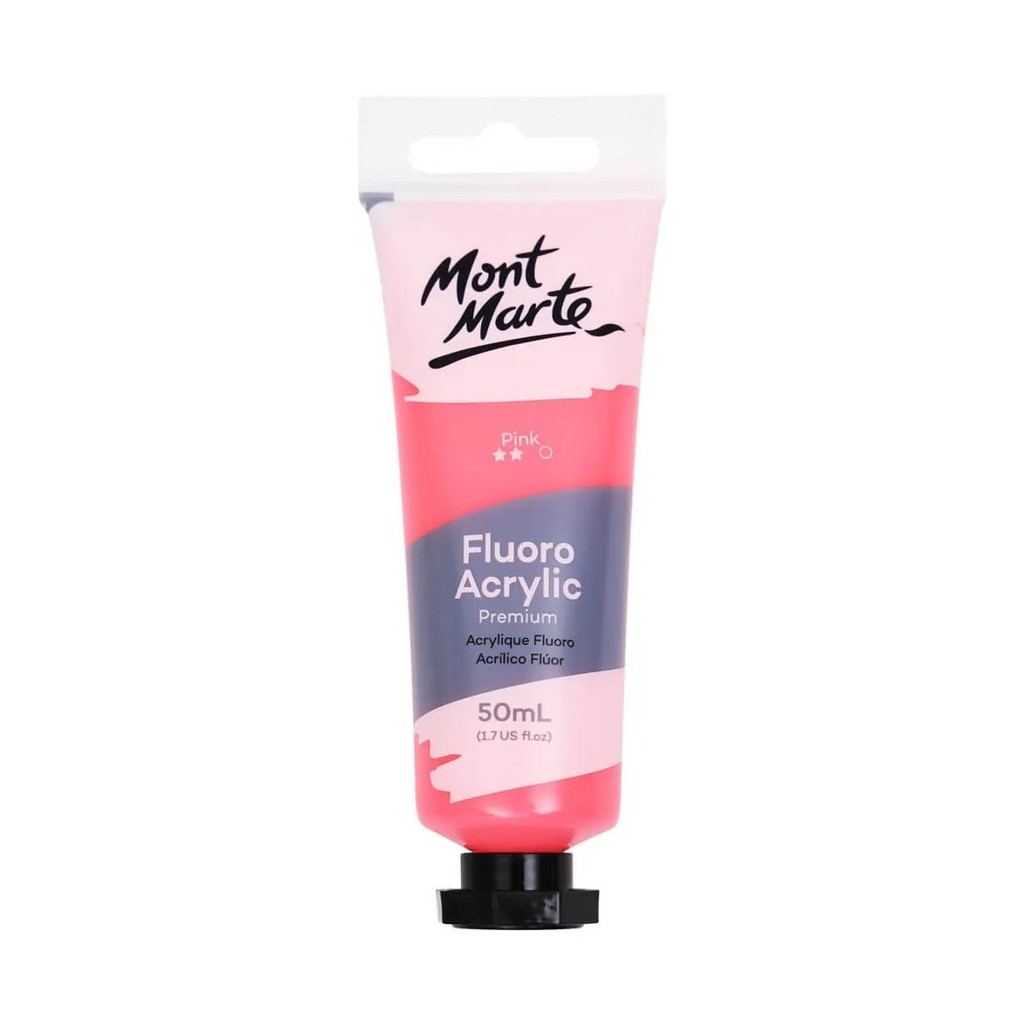 MONT MARTE สีอะคริลิคนีออน สีชมพู ขนาด 50 มล.