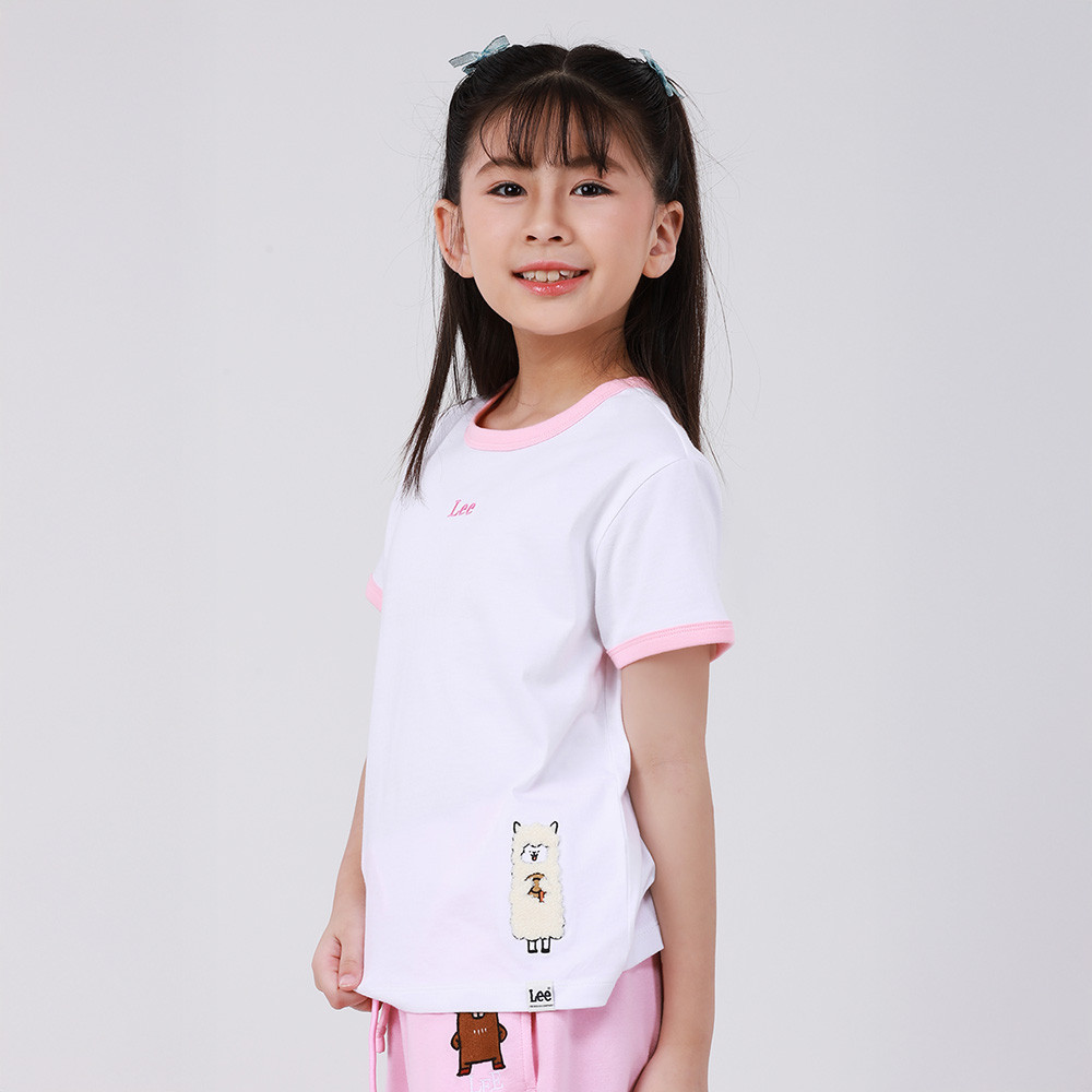 لي كيدز تيشيرت Mini Zoo ـ بناتي أبيض — صورة 3