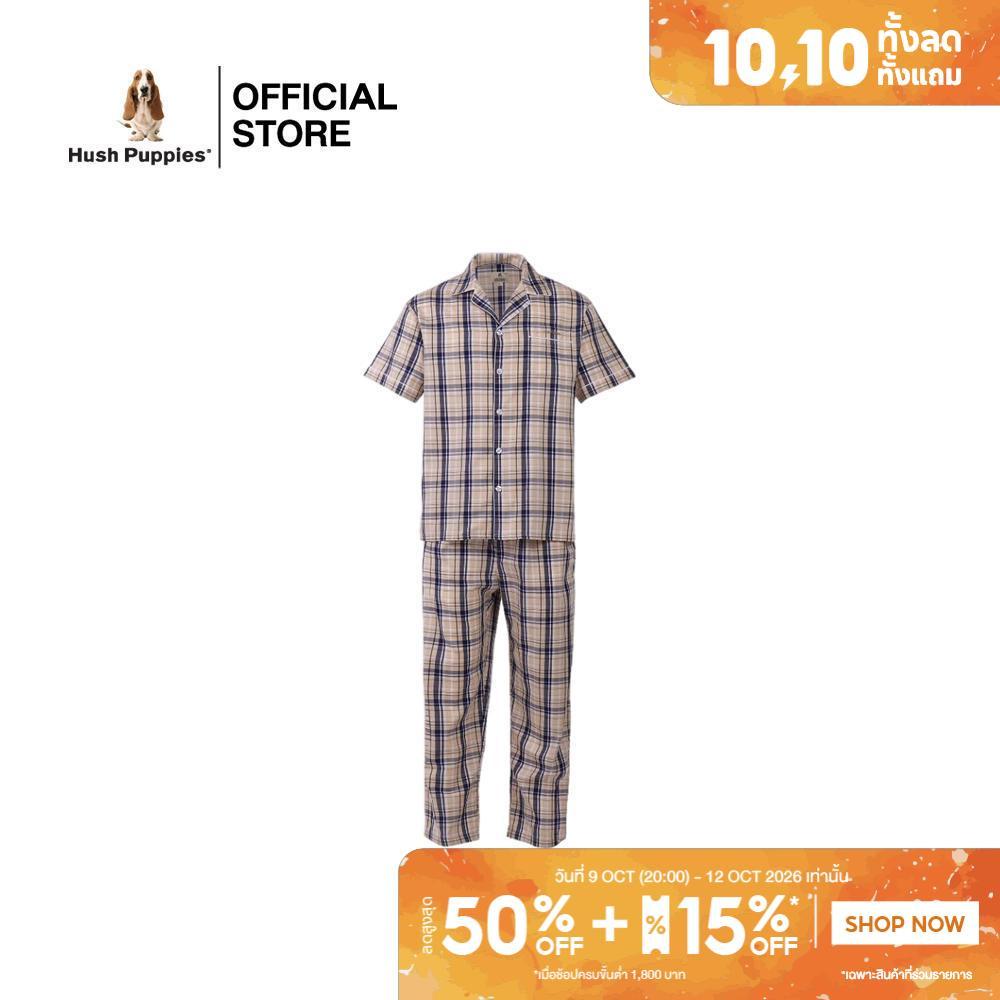 Hush Puppies بيجاما رجالية نصف كم — صورة 2