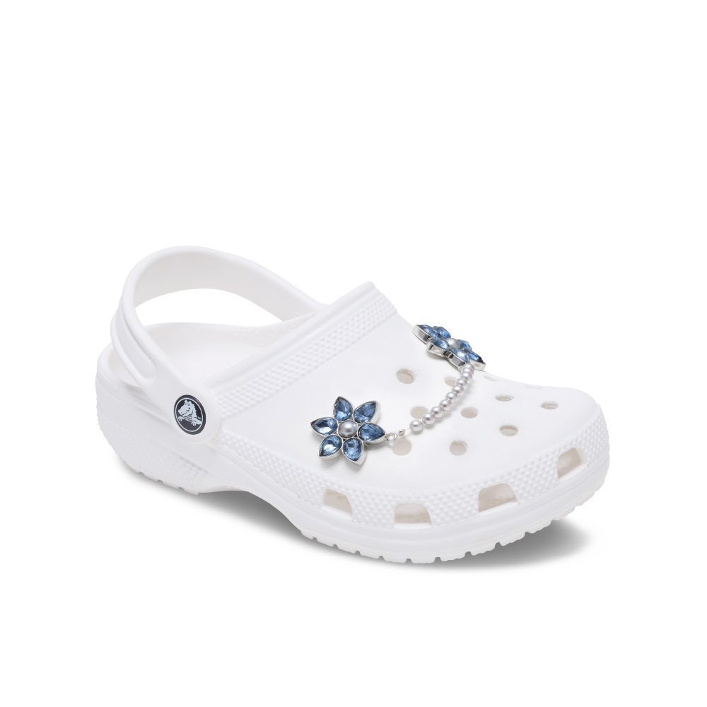 CROCS إكسسوار حذاء JIBBITZ زهرة جوهرة وسلسلة لؤلؤ