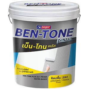 เบเยอร์ BT-1000 ขนาด 17.5 ลิตร เบ็นโทน สีรองพื้นปูนอเนกประสงค์ สูตรน้ำ 2in1 ปูนเก่า ปูนใหม่ กลิ่นอ่อน