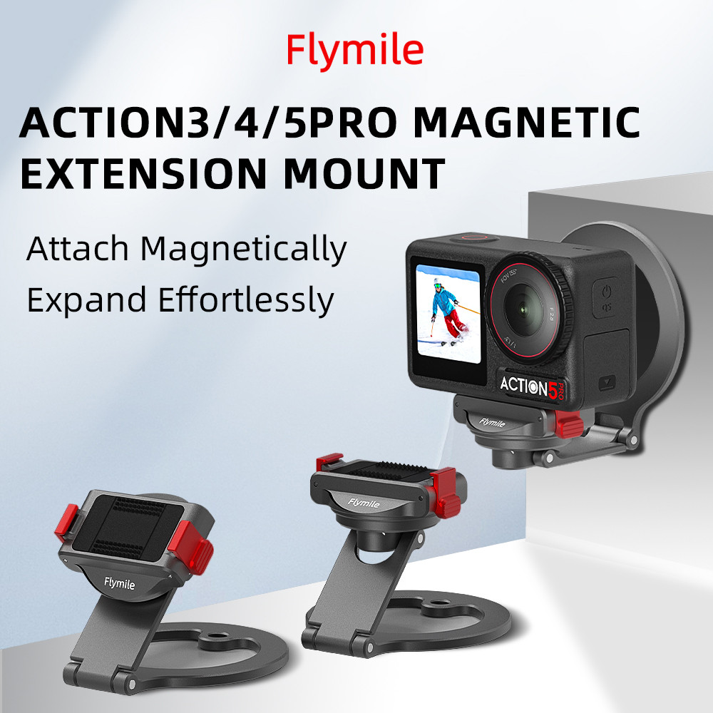 สําหรับ DJI OSMO 360 วงเล็บดูดสองด้านแม่เหล็กแบบปลดเร็ว OSMO ACTION 3/4/5 PRO ขยายกล้อง acc