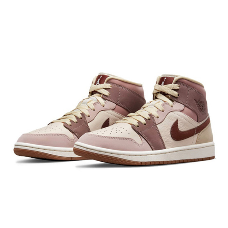 เว็บไซต์อย่างเป็นทางการของแท้ AJ1 Red Bean สีแดง เครื่องแบบรองเท้าผ้าใบสำหรับผู้ชาย DO7440-821