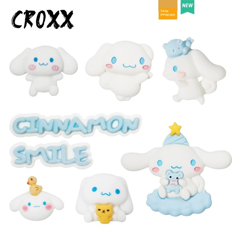 จิ๊บบิท crocs jibbitz เกาหลี รองเท้า Chibi Star Hole แบบการ์ตูนลูกสุนัข สำหรับเด็กและสะสม