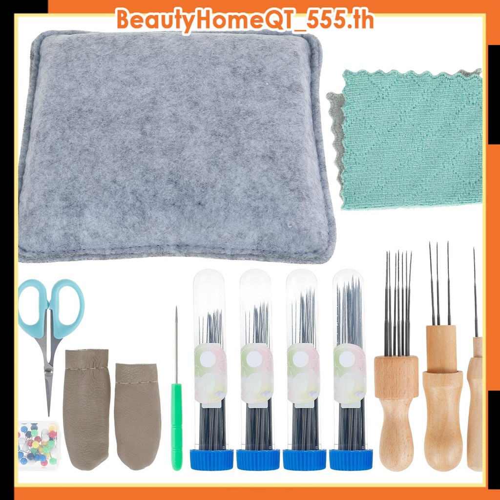 【COD】113 ชิ้นเข็ม Felting ชุดเครื่องมือ DIY ขนสัตว์ Felt Needling ชุดเครื่องมือเข็ม Felt Starter Kit สําหรับผู้เริ่มต้น