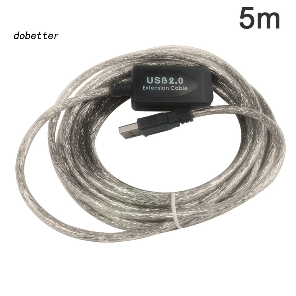 <Dobetter>5/10/15/20m USB 20 Active Extension Repeater Cable Signal Booster Extended Cord
