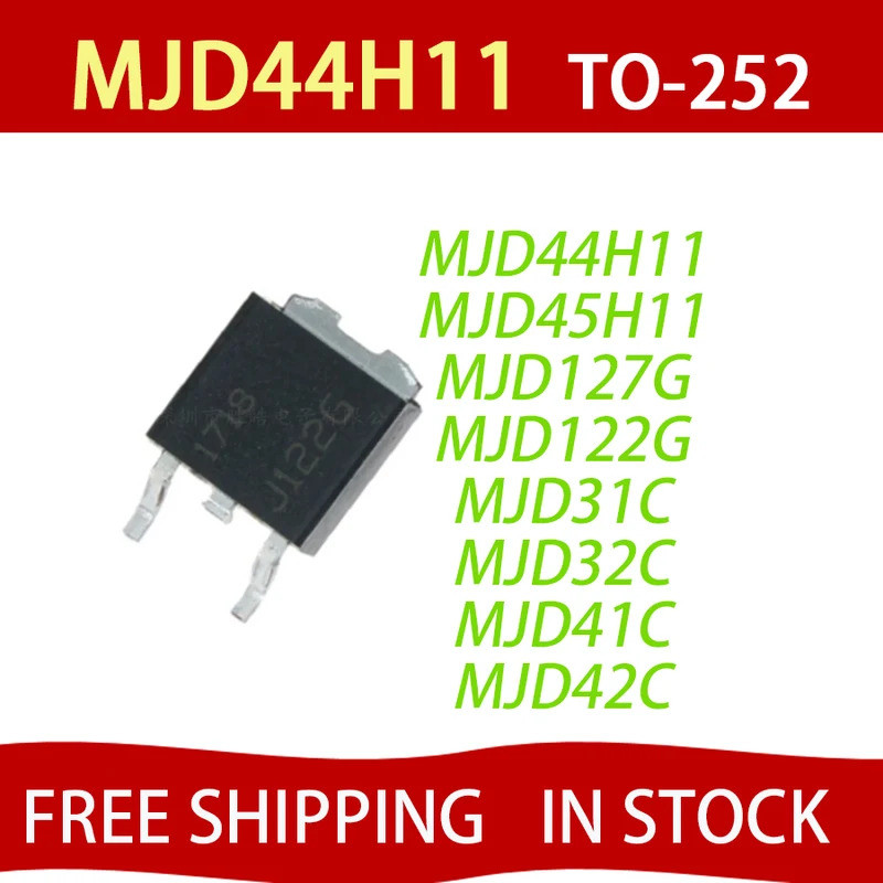 5pcs MJD44H11 MJD45H11 MJD122G MJD127G MJD31C MJD32C MJD41C MJD42C MJD340 MJD350 MJD2955 MJD3055D47 