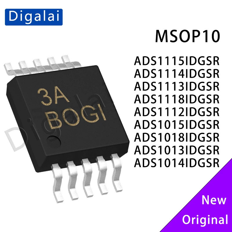 5PCS ADS1112 ADS1015 ADS1018 ADS1013 ADS1014 ADS1113 ADS1115 ADS1114 ADS1118 IDGSR VSSOP-10 Analog-t