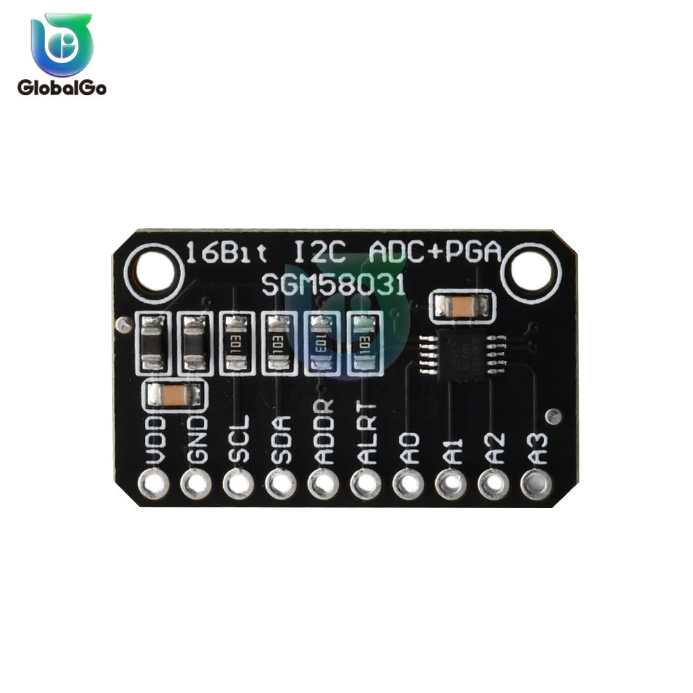 SGM58031 16 Byte 4 ช่อง I2C IIC Analog-to-Digital ADC PGA Converter ความแม่นยําสูง ADC Converter บอร