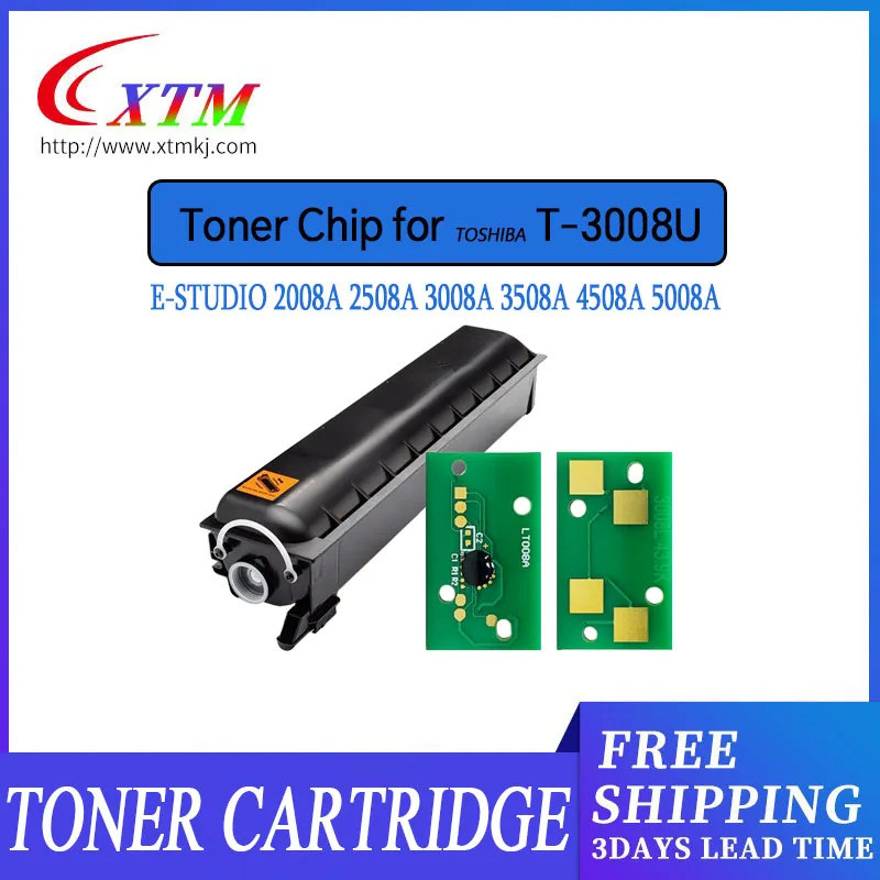 10X T-3008U T3008U T3008 Toner ชิปสําหรับ Toshiba E-STUDl0 2008A 2508A 3008A 3008AG 3508A 4508A 5008