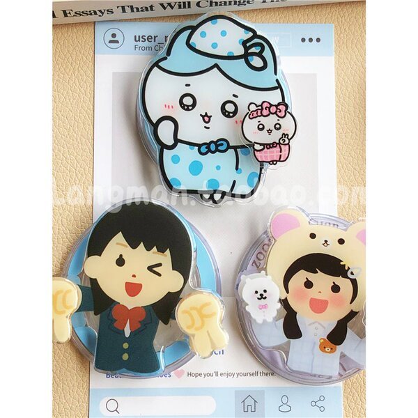 วงเล็บแม่เหล็ก giptok แม่เหล็ก รุ่นใหม่น่ารักแปดสาวโทรศัพท์มือถือที่มีถุงลมนิรภัยแม่เหล็กเหมาะสำหรับ