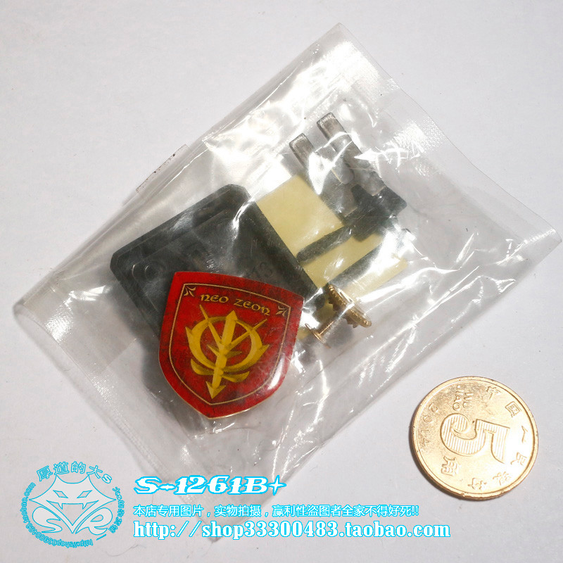 พร้อมสต็อก-ของแท้ GUNDAM GUNDAM NEW Self-Care NEW ZEON ZEON ป้ายโลหะ Cufflinks Collar Badge One