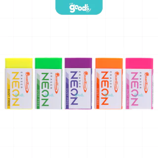 ยางลบ Quantum รุ่น QE600-50 Neon ยางลบดินสอ ควอนตั้ม ลบสะอาด กระดาษไม่เป็นขุย สีนีออน คละสี (จำนวน1ก้อน)