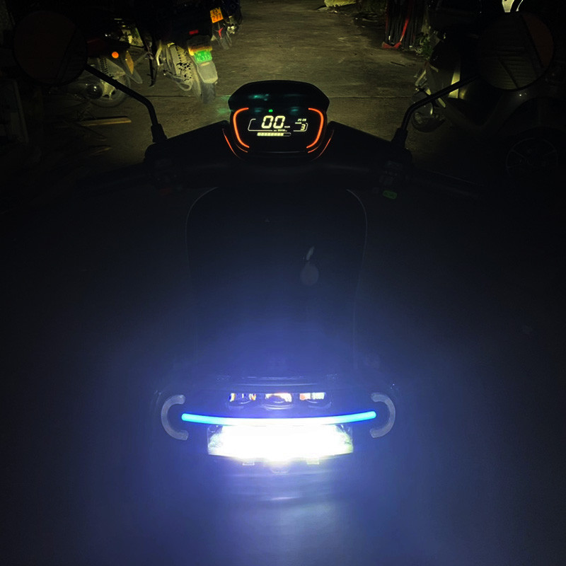 เลขที่. 9 รถยนต์ไฟฟ้า E100 E125 E200P ดัดแปลง Straight Up APP ปรับสีสัน Brightening ด้านหน้าชุดไฟหน้