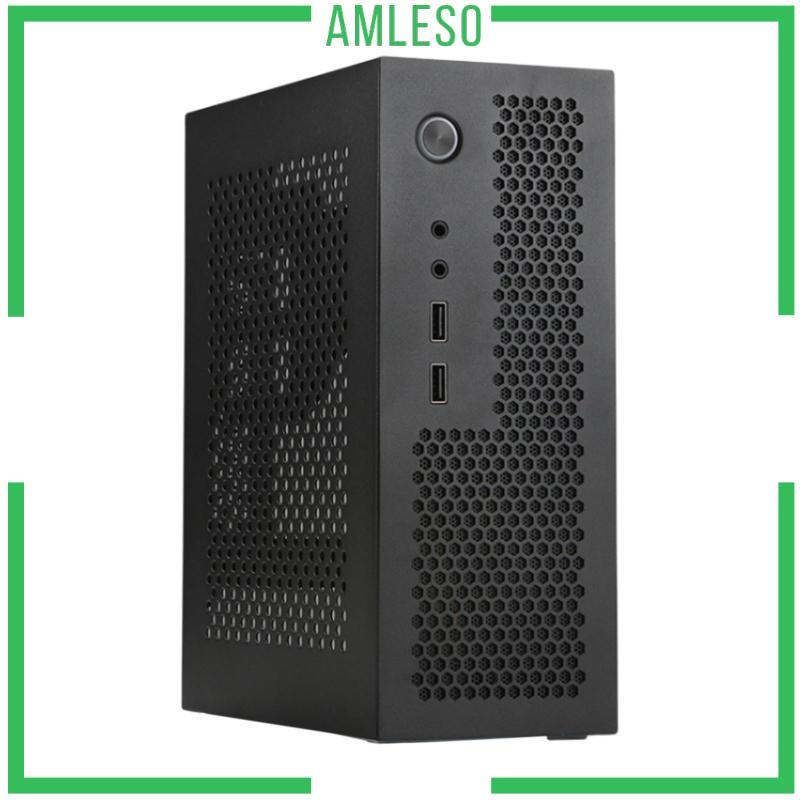 [Amleso] A09 เคสคอมพิวเตอร์เคสพีซีสําหรับเล่นเกมอุปกรณ์เสริมแนวนอนแนวตั้งความหนา 0.8 มม. ใช้งานง่าย 