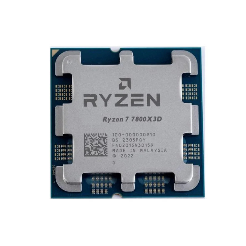 ใหม่ Bulk Ryzen 7800X3D 8 Core 16 Thread Desktop Gaming โปรเซสเซอร์ 4.2GHz L3 Cache = 96M