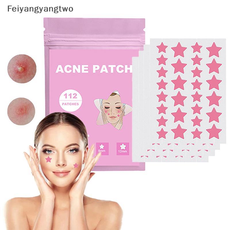Feiyangyangtwo 112 ชิ้น/เซ็ตสิว Patch สิวที่มีสีสันที่มองไม่เห็น Skin Care สติกเกอร์คอนซีลเลอร์ Face