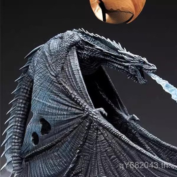 Anime Series 30 ซม.รูปปั้นยุโรปอเมริกัน Game of Thrones McFarlane รุ่น Ice Dragon เคลื่อนย้ายได้ UI7