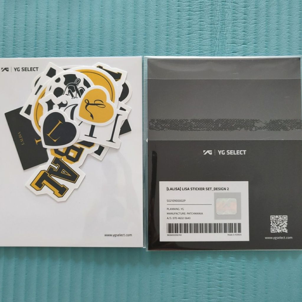 BLACKPINK Lisa Official YG Permeter Sticker ใหม่เอี่ยม ไม่ดัดแปลง