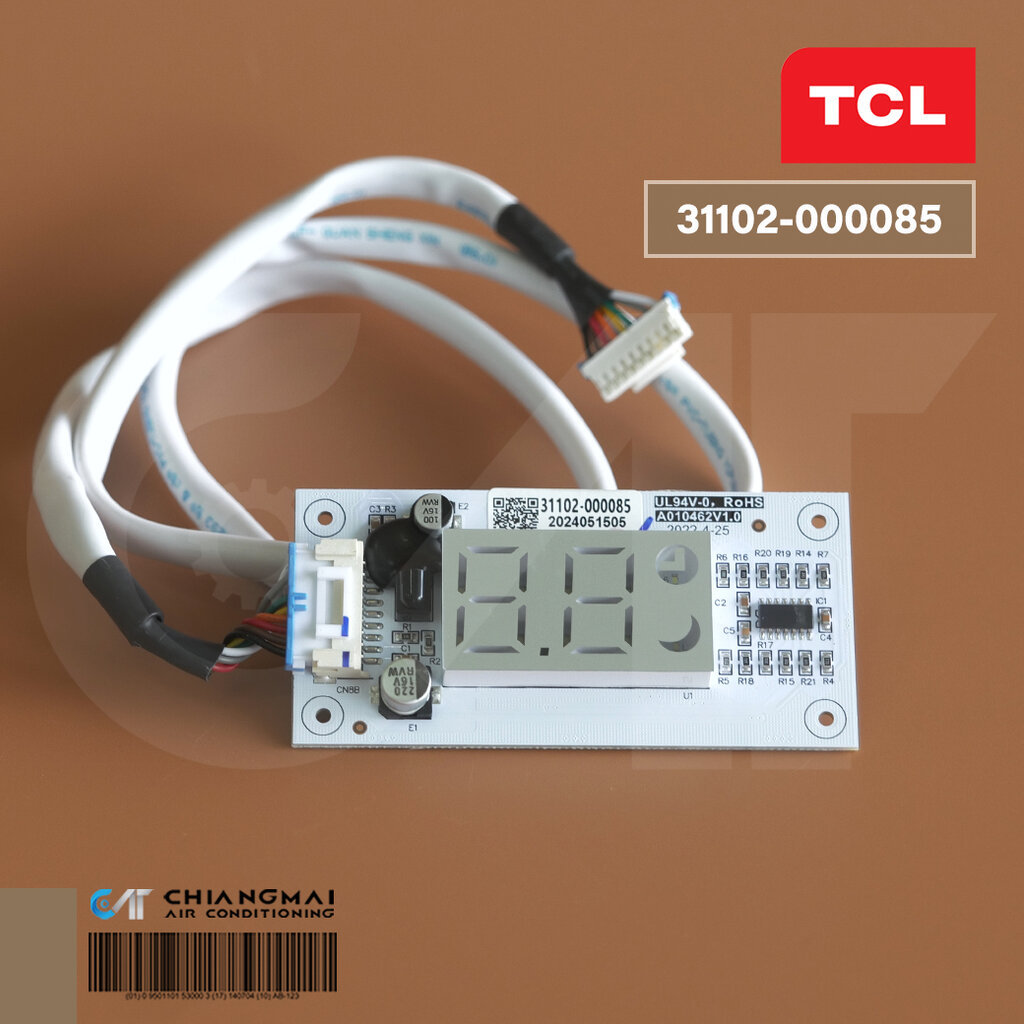 31102-000085 แผงรับสัญญาณรีโมท TCL แผงไฟแสดงผลการทำงานแอร์ ทีซีแอล รุ่น TAC-XAL18CH