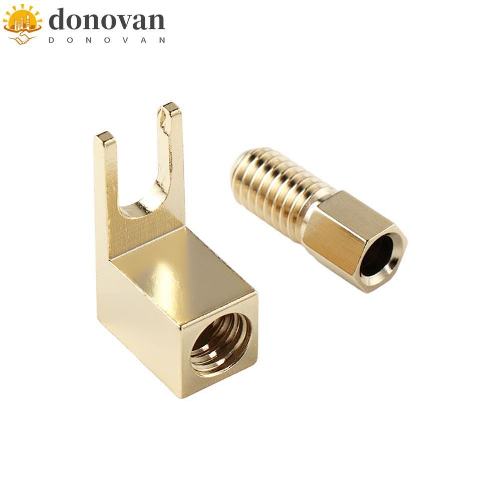 DODONVAN Banana to Spade Adapte Banana Socket Metal Durable Cable Connector 1 PC Spade Adapter Spade