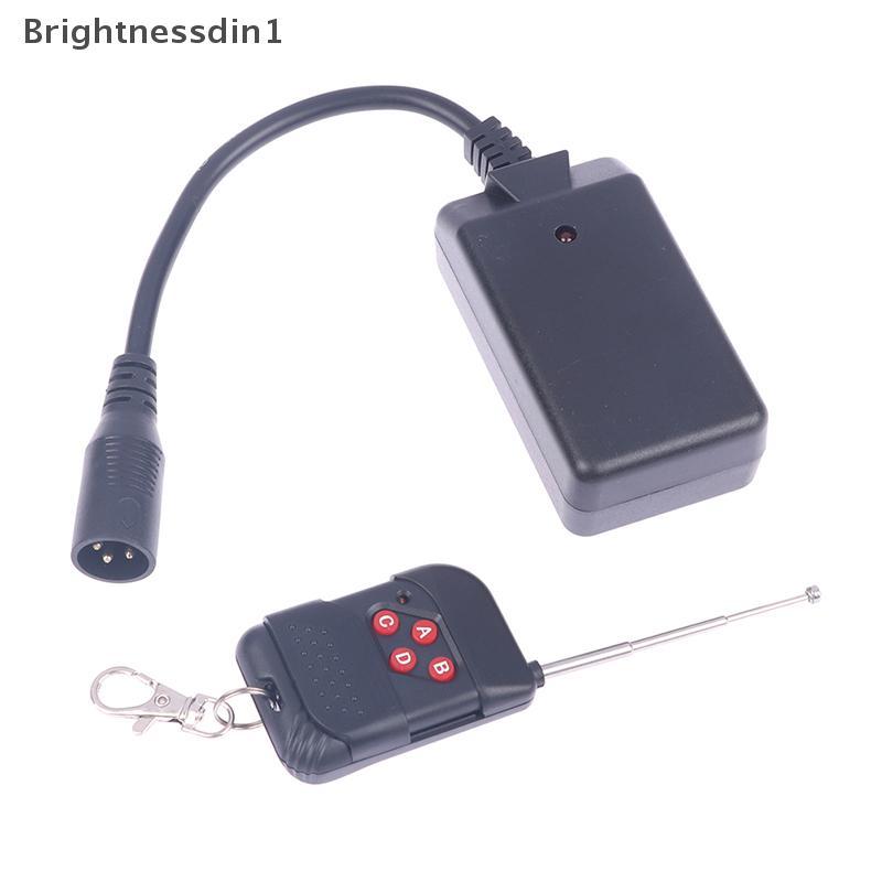 [Brightnessdin] แบบพกพา 3 Pins XLR รีโมทคอนโทรลไร้สายสําหรับเครื่องหมอก DJ Stage Controller Receptor
