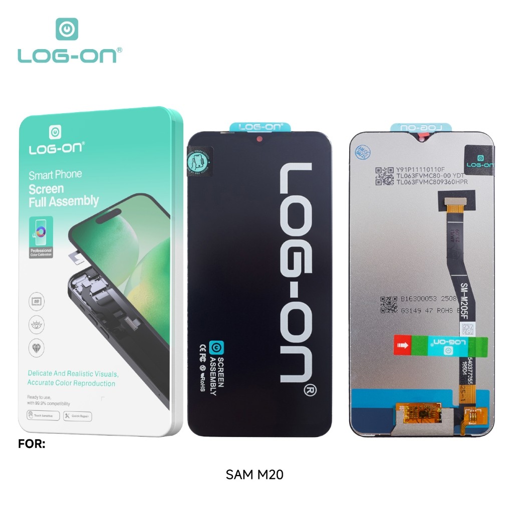 LCD LOG-ON สําหรับ SAMSUNG M20 M205 FULLSET TOUCHSCREEN รับประกัน 7 วัน