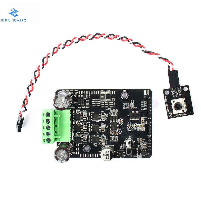 มอเตอร์ควบคุมอิเล็กทรอนิกส์ FOC Development Board 1600W Brushless DC BLDC สามPhase Hall Motor Driver