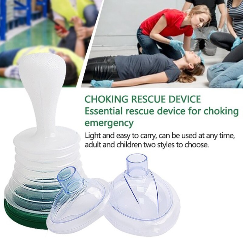 Lifevac Choke อุปกรณ์กู้ภัย Breath Trainer สีดําด้านล่างแบบพกพา First Aid Kit Lifevac บ้านกลางแจ้งอุ