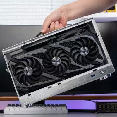 Flash Scale S300S400 แชสซีแบบพกพา ITX คอมพิวเตอร์ตั้งโต๊ะแบบพกพาโฮสต์ Mini Desktop K55 Cool Fish